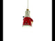 Jolly Santa with Vodka Bottle Blown Glass Christmas Ornament