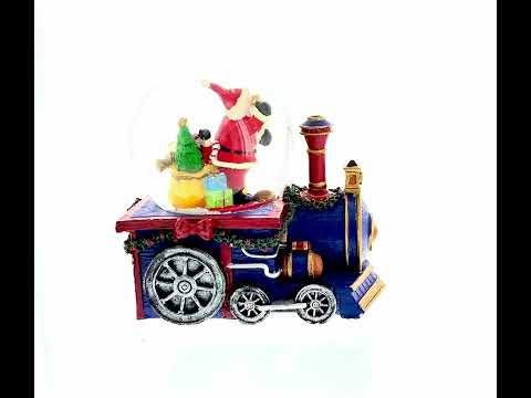 Santa's Train of Gifts Musical Water Snow Globe