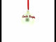 Flag of Czech Republic Blown Glass Ball Christmas Ornament 3.25 Inches