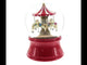 Whirling Carousel Wind-up Spinning Horses Musical Water Globe