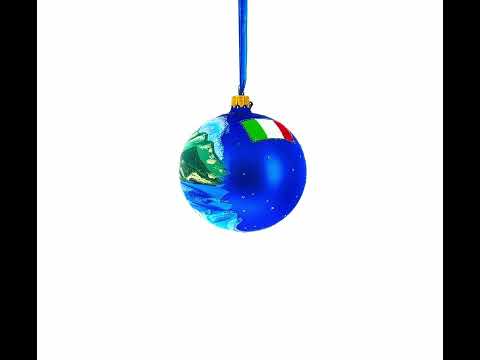 Amalfi Coast, Italy, Glass Ball Christmas Ornament 4 Inches