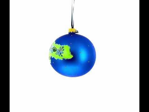 Adorno navideño con bola de cristal de la isla de Jamaica, 4 pulgadas