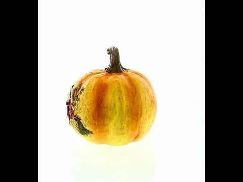 Cosecha Armonía: Figura Calabaza con Pareja