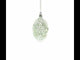 Winter Bells Egg Glass Ornament 4 Inches