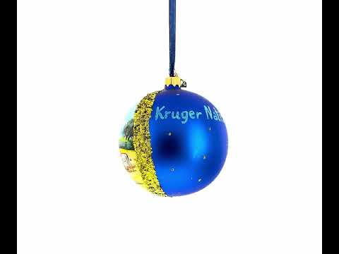 Adorno navideño con bola de cristal del Parque Nacional Kruger, Sudáfrica, 4 pulgadas