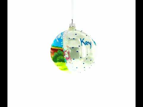 Key West, Florida Glass Ball Christmas Ornament 4 Inches