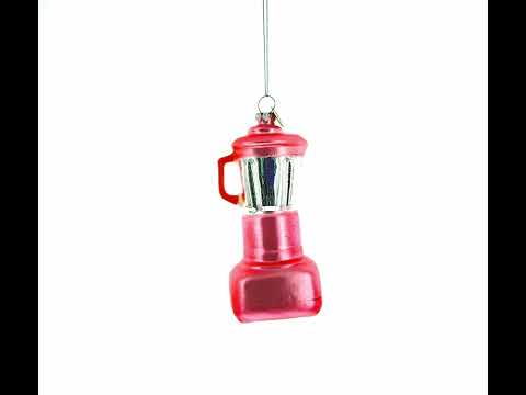 Whirring Blender Food Mixer Blown Glass Christmas Ornament