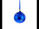 Hockey Player in Action on Blue Blown Glass Ball Christmas Sports Ornament 4 Inches