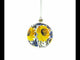 Yellow Adonis Flowers Glass Ball Ornament