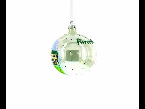 Riverside, California Glass Ball Christmas Ornament 4 Inches