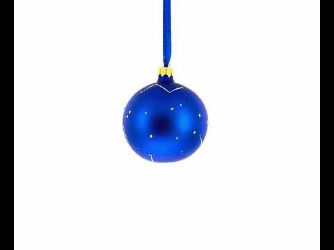 Taurus Zodiac Horoscope Sign Blown Glass Ball Christmas Ornament 3.25 Inches