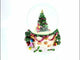 Joyful Children Adorning Christmas Tree: Musical Water Snow Globe