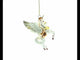 Enchanting White Unicorn Blown Glass Christmas Ornament