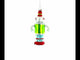 Whimsical Robot Blown Glass Christmas Ornament