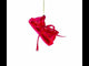 Elegant Pink Bra Blown Glass Christmas Ornament