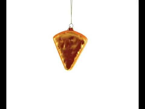 Italian Cheese Blown Glass Christmas Ornament