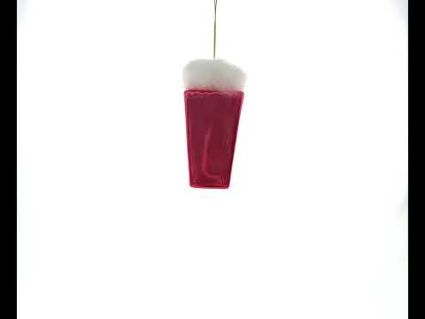 Sweet Cotton Candy Delight - Blown Glass Christmas Ornament