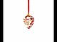 Valentine's Day Heart Shape Glass Christmas Ornament