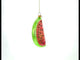 Juicy Watermelon Slice - Blown Glass Christmas Ornament