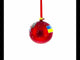 Ukrainian Tryzub Glass Ball Christmas Ornament 4 Inches