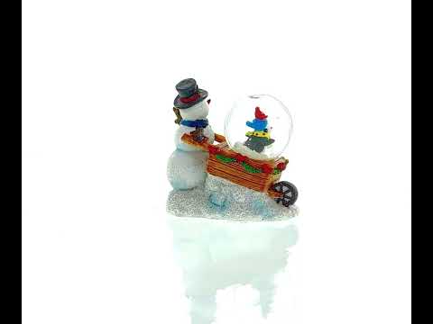 Snowman, Penguin and Cardinal Mini Water Snow Globe