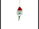 Golf Ball with Holiday Cheer - Blown Glass Christmas Ornament
