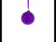 Ballet Dancer on Purple Glass Ball Christmas Ornament 3.25 Inches