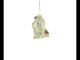 Charming Shih Tzu Chrysanthemum Dog Glass Christmas Ornament