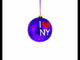 Best of New York City Glass Ball Christmas Ornament 4 Inches