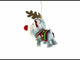 Schnauzer disfrazado de reno - Adorno navideño de cristal soplado