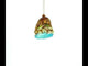 Wild Bear Catching Salmon Blown Glass Christmas Ornament