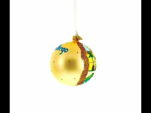 Balboa Park, San Diego, California, USA Glass Ball Christmas Ornament 4 Inches