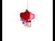 Adorable Pink Snowman Baby's First Christmas - Blown Glass Ornament