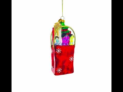 I Love San Francisco Blown Glass Christmas Ornament