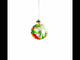 Poppy Flowers on White Glass Ball Christmas Ornament, 3.25 Inches