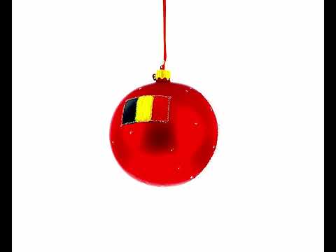 The Grand Place, Brussels, Belgium Glass Ball Christmas Ornament 4 Inches