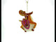 Fancy Reindeer Glass Christmas Ornament