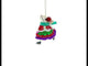Graceful Mouse on Ice Skates - Blown Glass Christmas Ornament