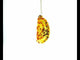 Delicious Fried Pierogi Dumpling Glass Christmas Ornament