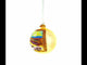 Sunset at the Ocean Painting Glass Ball Christmas Ornament 4 Inches