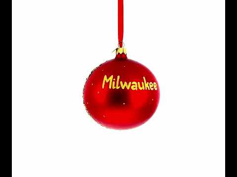 Motorcycle Museum, Milwaukee, Wisconsin Glass Ball Christmas Ornament 4 Inches