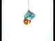 Tropical Orange Hermit Crab - Blown Glass Christmas Ornament