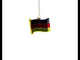 Flag of Germany Blown Glass Christmas Ornament