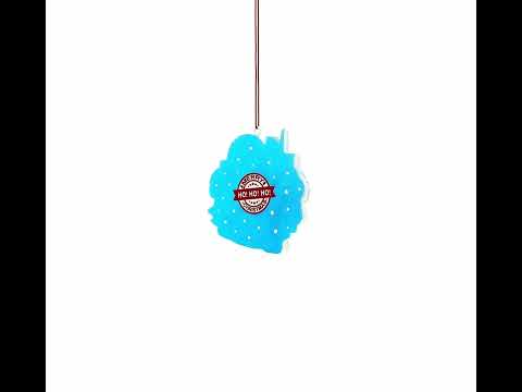 San Francisco Cable Car with Santa and City Skyline Resin Christmas Ornament