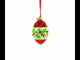 Berries on the Branch Glass Egg Ornament 4 Inches