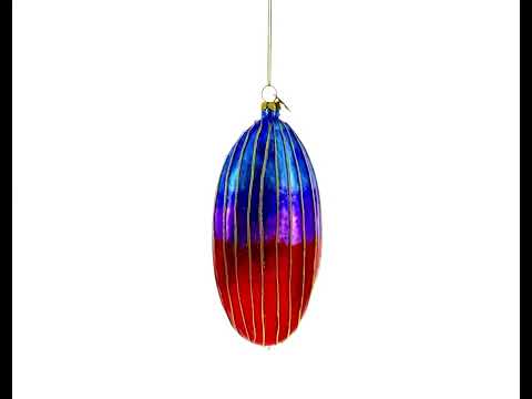 Blessed Virgin Mary Blown Glass Christmas Ornament