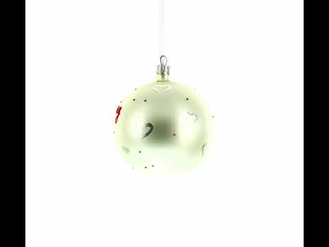 Mother-to-Be Blown Glass Ball Christmas Ornament 4 Inches