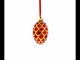 1900 Pine Cone In Red Royal Egg Glass Ornament 4 Inches