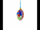 Kozak with Kobza Ukrainian Glass Egg Ornament 4 Inches