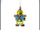 Jolly Gingerbread Man Blown Glass Christmas Ornament